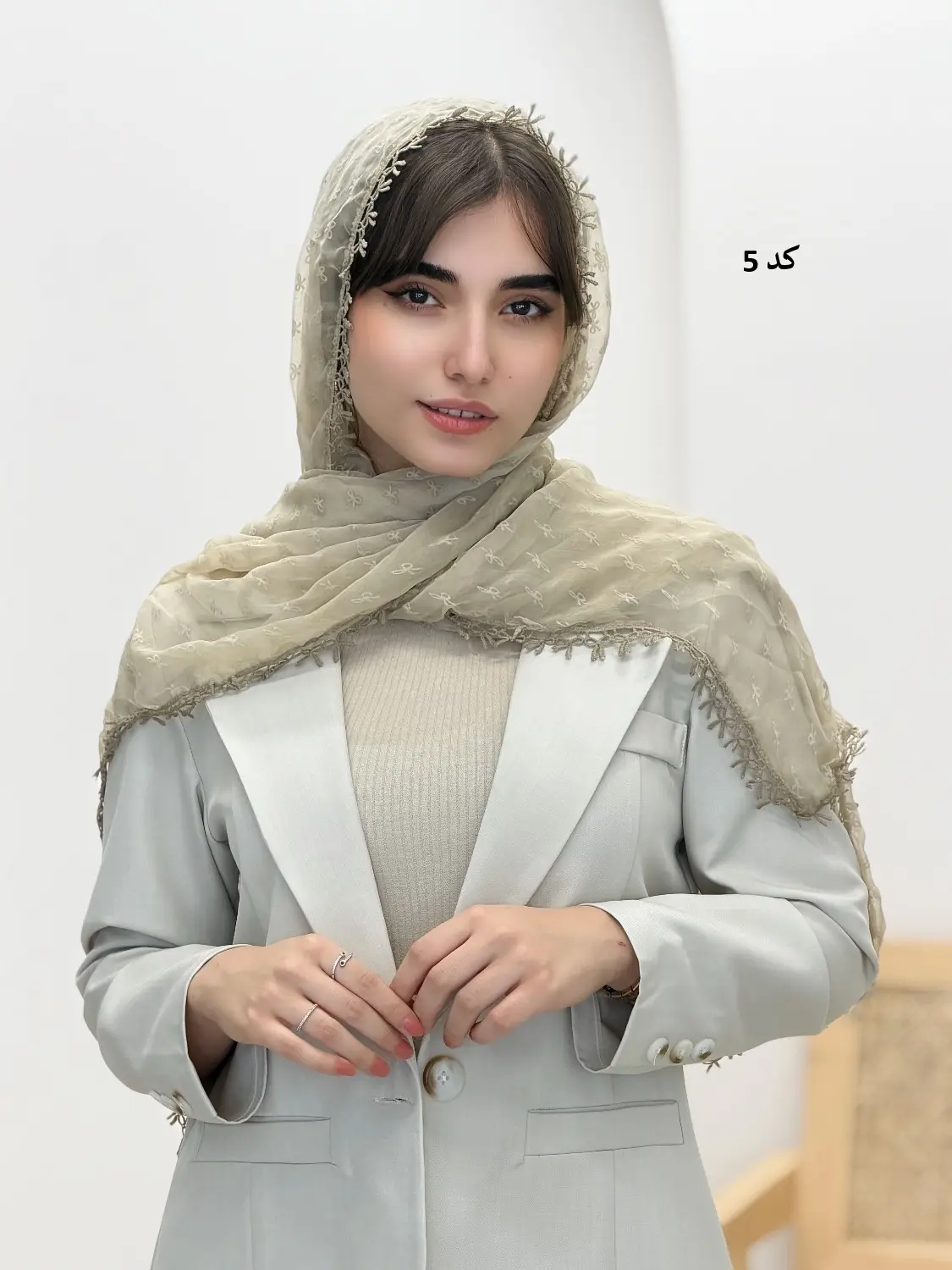 4537-شال وارداتی پاپیون